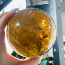 Load image into Gallery viewer, XXL Natural Cognac Citrine Sphere with Incredible Rainbows
