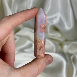 Cotton Candy Agate Tower L