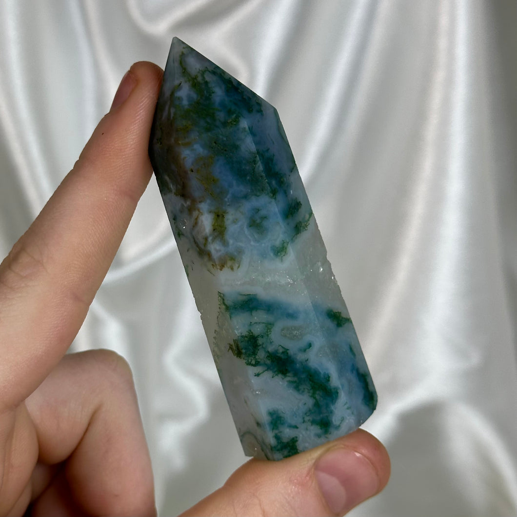 Moss Agate Tower T (imperfect)
