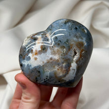 Load image into Gallery viewer, Orby Sea Jasper Heart Carving
