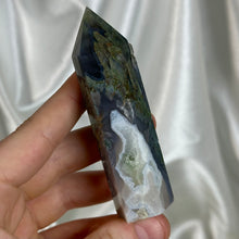 Load image into Gallery viewer, Moss Agate Tower I (imperfect)

