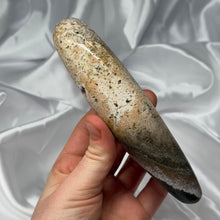 Load image into Gallery viewer, Sea Jasper Wand Carving F
