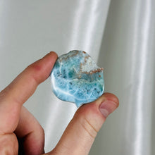 Load image into Gallery viewer, Turtleback Pattern AA Larimar Shell Carving
