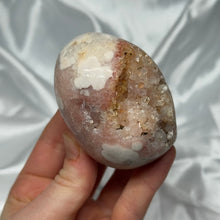Load image into Gallery viewer, Pink Amethyst / Hematite Quaryz Chunky Palmstone A
