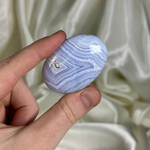 Blue Lace Agate Palm B