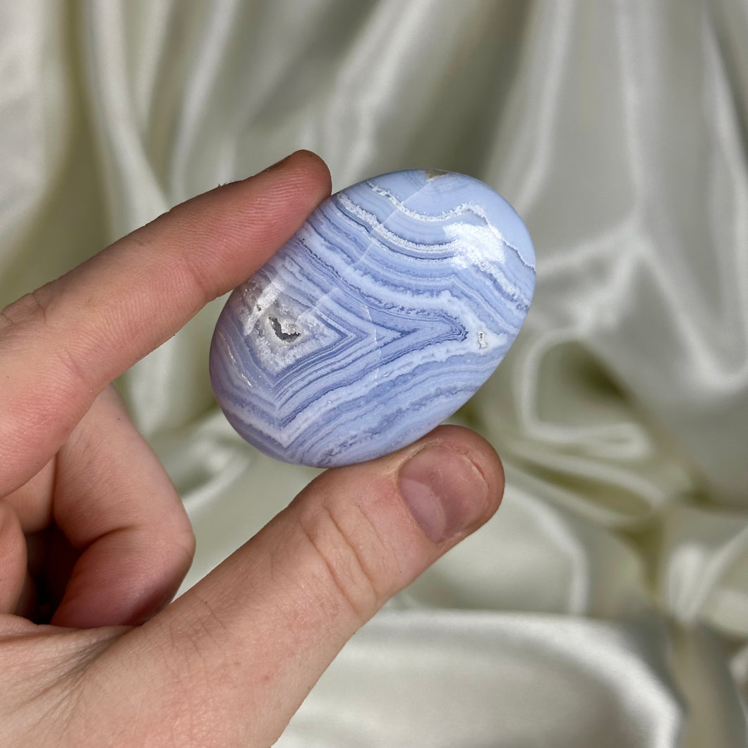 Blue Lace Agate Palm B