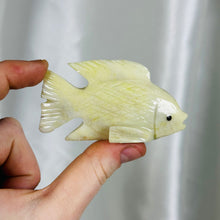 Load image into Gallery viewer, Serpentine Fish Carving (Self-standing)
