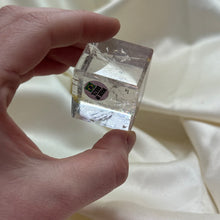 Load image into Gallery viewer, Rainbow-Filled Clear Quartz Cube Carving B
