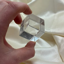Load image into Gallery viewer, Icy Clear Quartz Cube Carving

