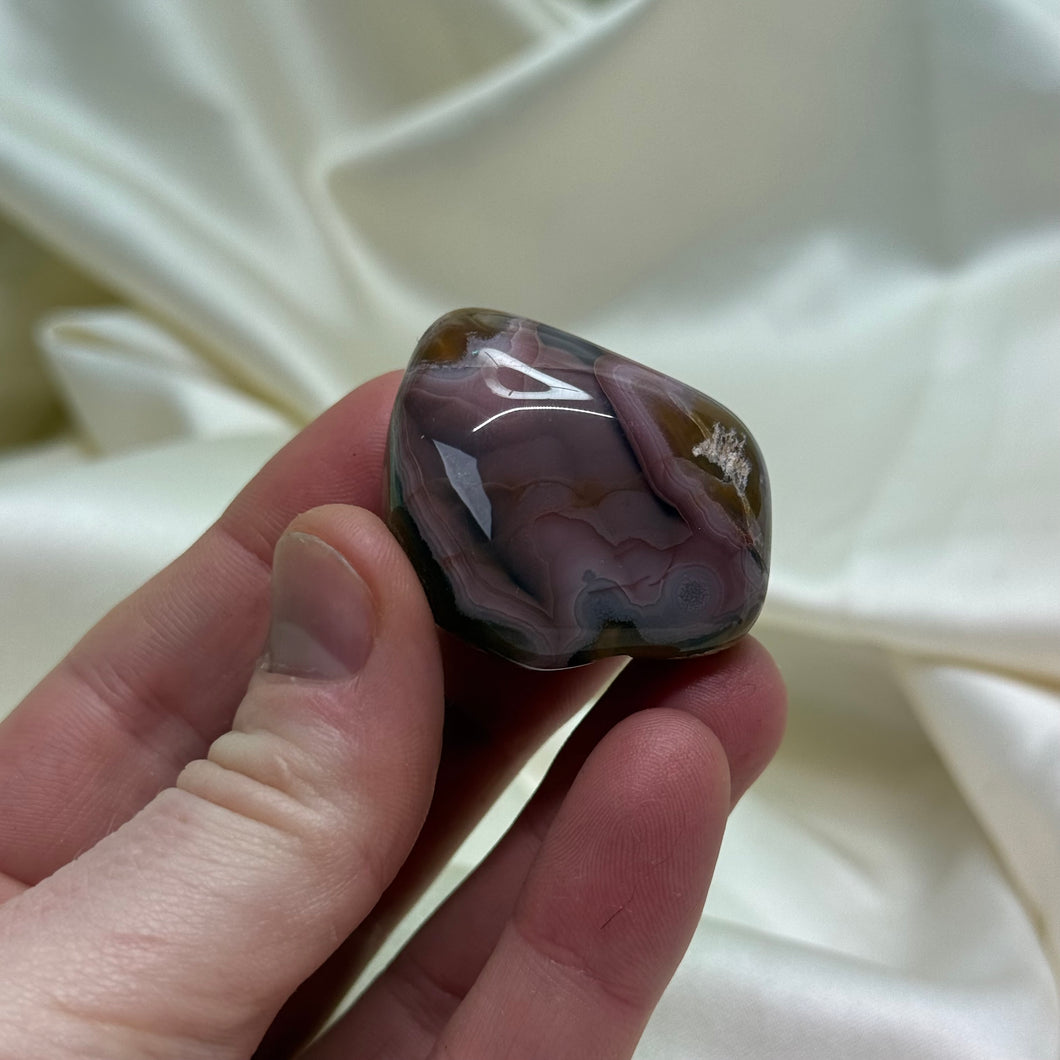 Pink and Purple Laguna Agate Tumble