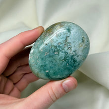 Load image into Gallery viewer, Green Tones Sea Jasper Palmstone

