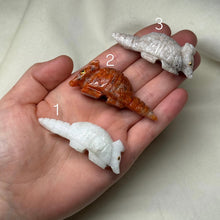 Load image into Gallery viewer, Quartz/Jasper/Calcite Armadillo Carvings (Choose Your Own!)
