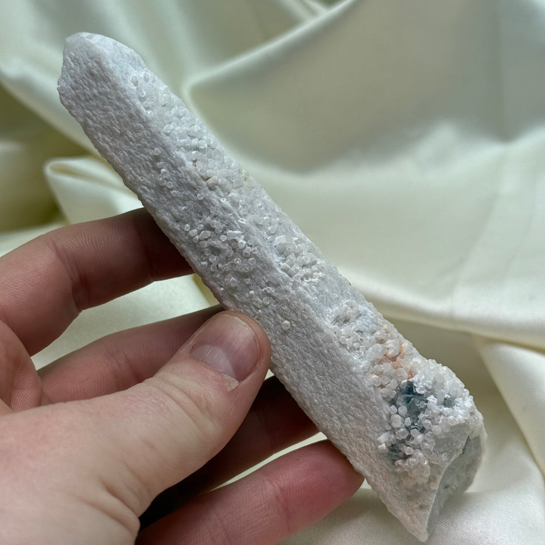 Inner Mongolian Quartz Point with Fluorite