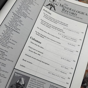 Vintage The Mineralogical Record MM (1999)