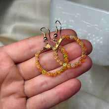 Load image into Gallery viewer, Gold-Fill Opal Beaded Earrings
