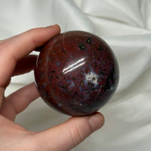 Load image into Gallery viewer, Blood Moon Sea Jasper Sphere (13oz)
