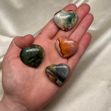 Load image into Gallery viewer, Polychrome Jasper Heart Carvings (choose your own)
