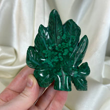 Load image into Gallery viewer, Self-standing Malachite “Mary Jane” Carving
