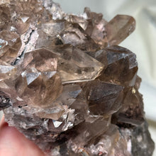 Load image into Gallery viewer, XXL Smoky Quartz with Lodolite on Stand 3lb 14.8oz
