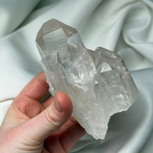 Load image into Gallery viewer, Clear Quartz Cluster with Rainbows (404g)
