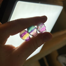 Load image into Gallery viewer, Rainbow Fluorite Skull Carvings
