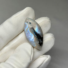 Load image into Gallery viewer, Rainbow Moonstone Cabochon with Tourmaline 36.35ct
