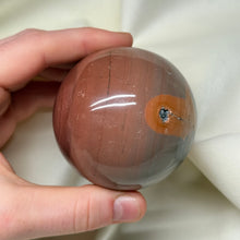 Load image into Gallery viewer, Deep Pink Polychrome Jasper Sphere
