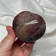 Load image into Gallery viewer, Romantic Sea Jasper Heart Carving
