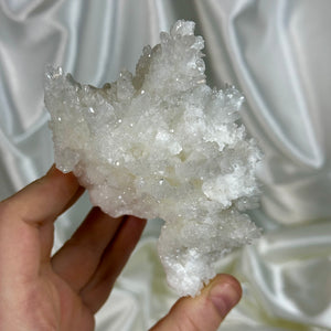 Intricate Icy Calcite Cluster A