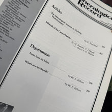 Load image into Gallery viewer, Vintage The Mineralogical Record FF (1987)
