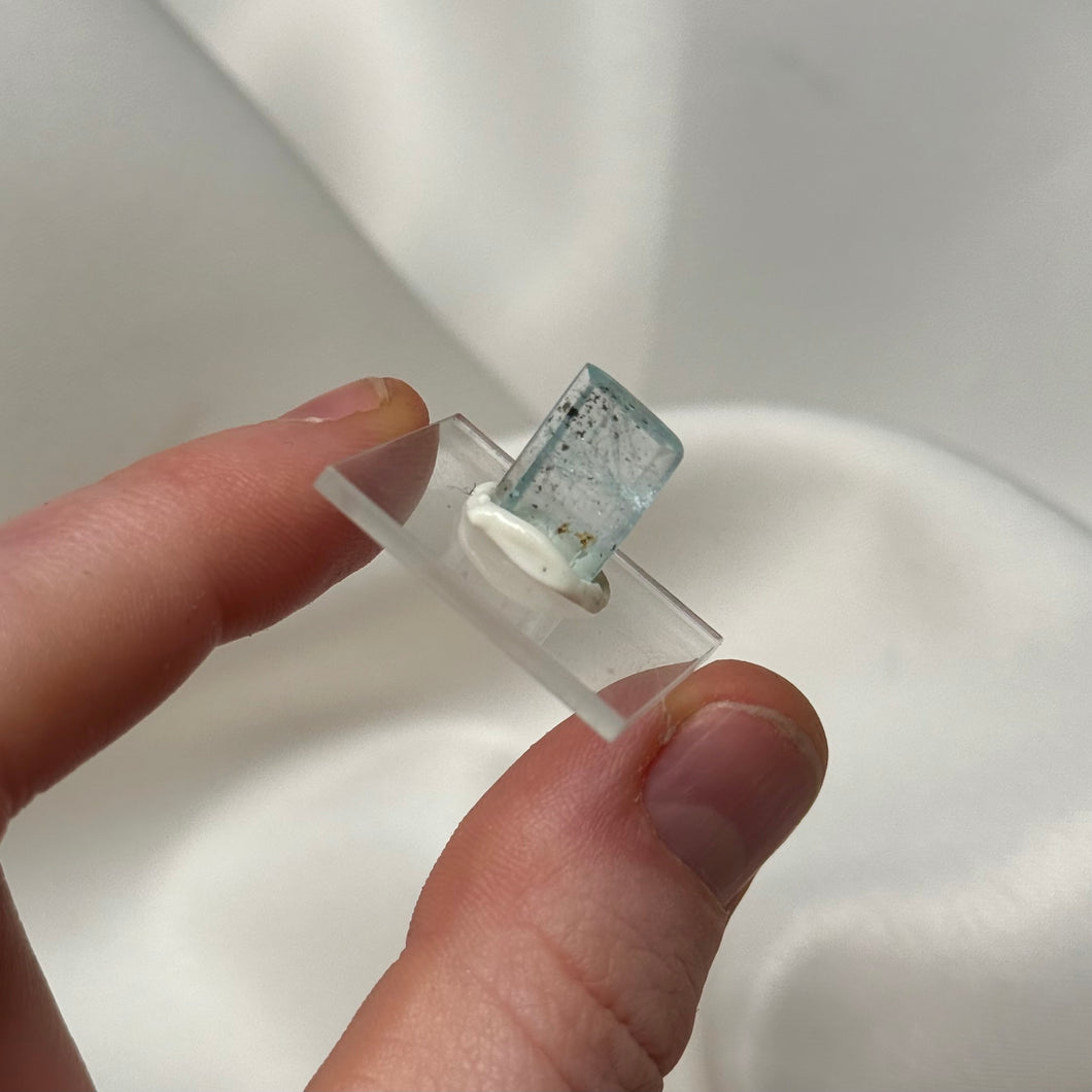 Aquamarine with Tourmaline Inclusions