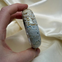 Load image into Gallery viewer, Stunning Orbicular Sea Jasper Bangle 56mm inner diameter
