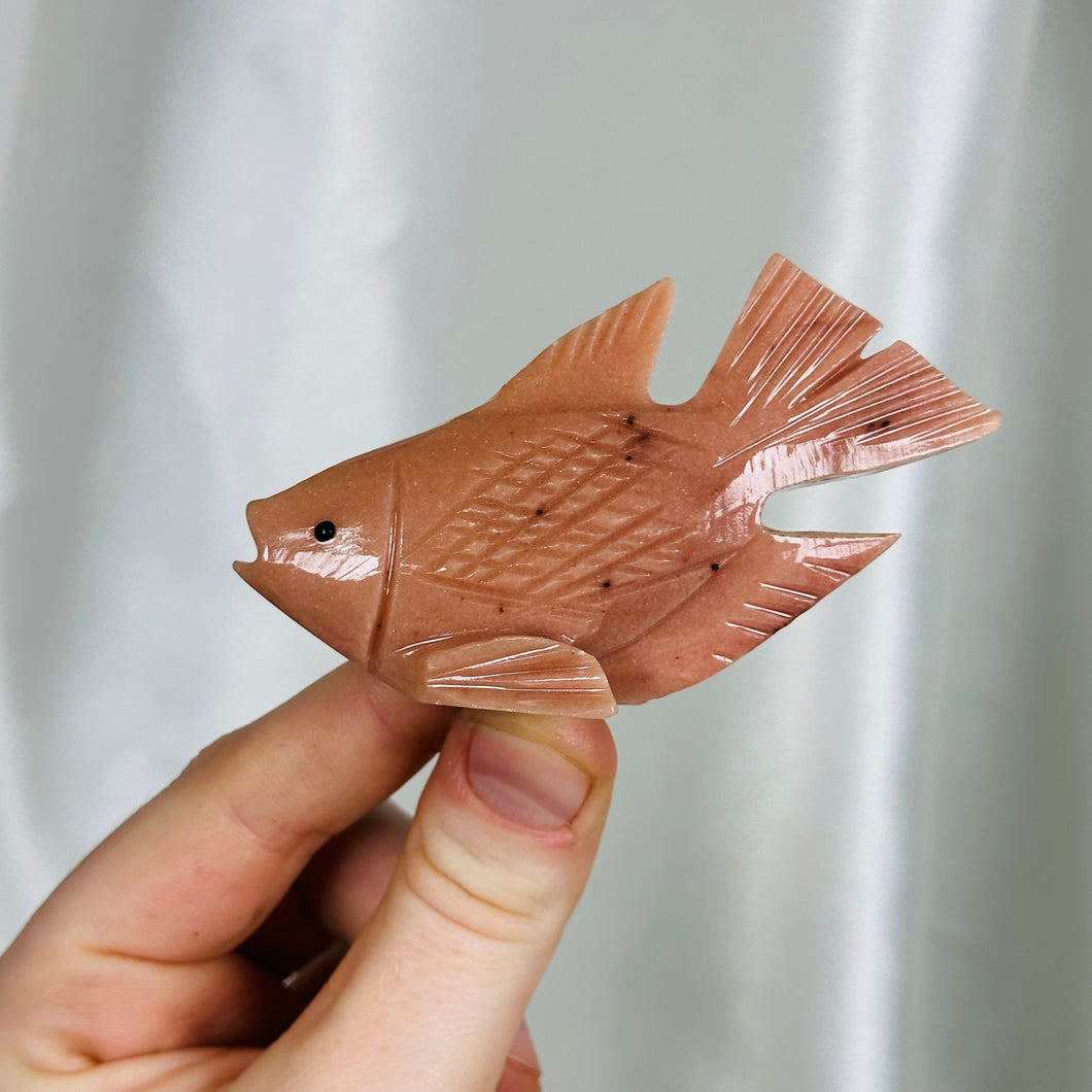 Jasper Fish Carving B (Self-Standing)