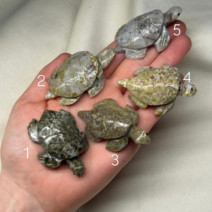 Jasper Turtle Carvings (Choose Your Own!)