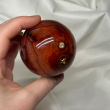 Load image into Gallery viewer, Pop of Purple Carnelian Sphere (12.4oz)
