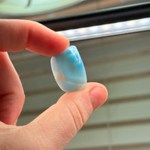 Load image into Gallery viewer, Top Quality Larimar Tumble with Amazing Chatoyancy B
