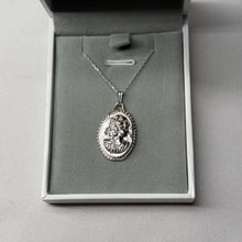 Load image into Gallery viewer, Sterling Silver Framed Cameo Necklace (The Sterling Collection Release 001)
