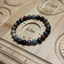 Load image into Gallery viewer, Polychrome Jasper Stretch Bracelets size 6.5
