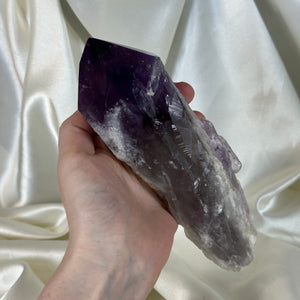 1lb5oz Top-Polished Amethyst Root (imperfect tip)