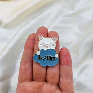 “He/Him” Enamel Pin