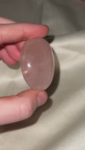 Load and play video in Gallery viewer, Star Rose Quartz Palmstone C

