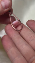 Load and play video in Gallery viewer, Pink Shell Heart Fidget Pendant in Copper
