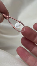 Load and play video in Gallery viewer, Mother of Pearl Rose Fidget Pendant in Copper

