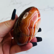 Load image into Gallery viewer, XL Carnelian “Candy Cane” Shiva Shape Carving

