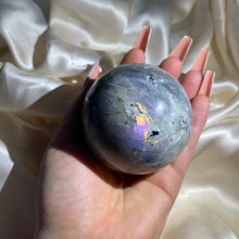 Load image into Gallery viewer, Vivid Purple Labradorite Sphere 1 (over 1lb!)
