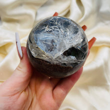 Load image into Gallery viewer, XL Lodolite (Garden Quartz) Sphere
