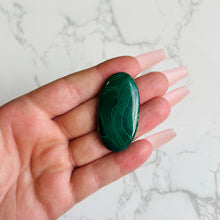 Load image into Gallery viewer, Malachite Cabochon 15 (imperfect back)
