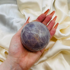 Purple Rose Quartz Sphere 8 (over 1lb!)