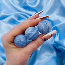 Load image into Gallery viewer, ONE Blue Lace Agate Sphere
