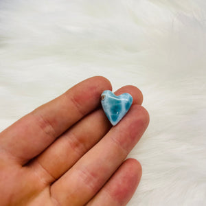Top Quality Larimar Heart Carving 16